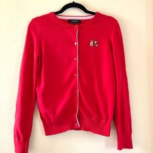 corgi embroidered Cardigan